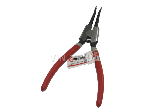 Щипцы снятия установки стопорных колец INTERTOOL 180 мм, прямые на разжим 2