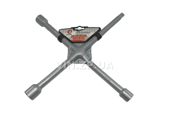 Ключ колёсный балонный INTERTOOL "крест" 21 х 19 х 17 х 1/2", усиленный