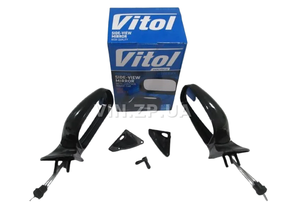 Зеркало ВАЗ 2108, 2109, 21099, 2113, 2114, 2115, с регулировкой, к-кт 2шт VITOL