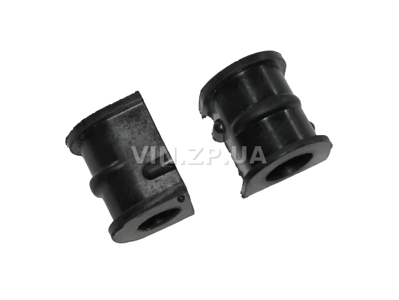 Втулка стабилизатора Ланос, Сенс FSO переднего, нов. образца с буртом, к-кт 2шт, резина, 96444926 6