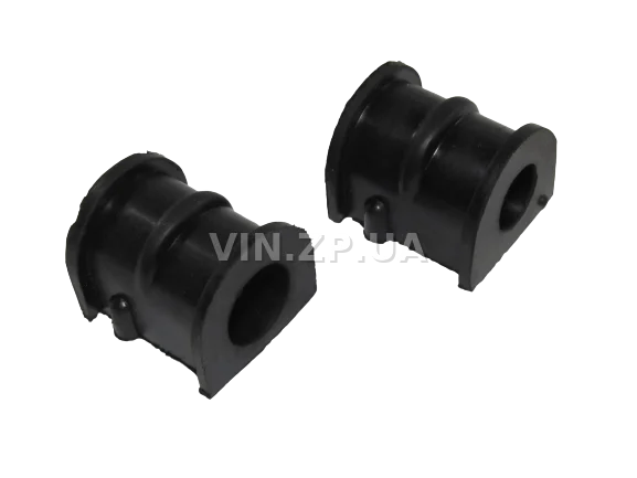 Втулка стабилизатора Ланос, Сенс FSO переднего, нов. образца с буртом, к-кт 2шт, резина, 96444926