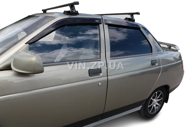 Ветровики дефлекторы AZARD ВАЗ 2110, 2112, 2170, 2172 Приора, боковых окон, накладные, комлект 4шт 2
