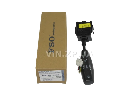 Переключатель поворотов и света FSO Ланос, Сенс, с выключателем противотуманок, OEM 96242526 1