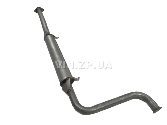 Резонатор ВАЗ 2110, 2111, 2112, с 2006г, 16-клап. под катализатор POLMO труба 570 мм, крепления на бачке, алюминизированный 3