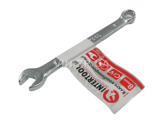 Ключ рожково-накидной CrV 8 мм INTERTOOL 2