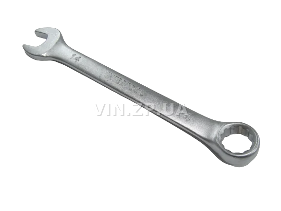 Ключ рожково-накидной CrV 14 мм INTERTOOL