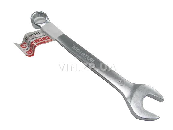 Ключ рожково-накидной CrV 18 мм INTERTOOL