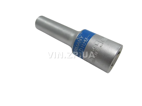 Головка шестигранная 1/2" х 9мм, длинная, CrV KINGROY