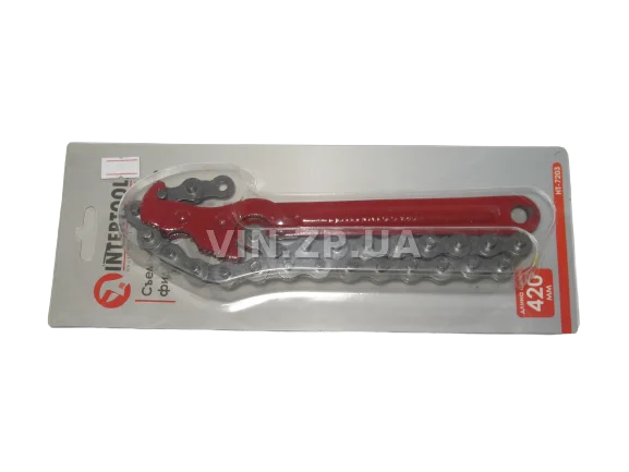 Съемник масляного фильтра цепной INTERTOOL универсальный