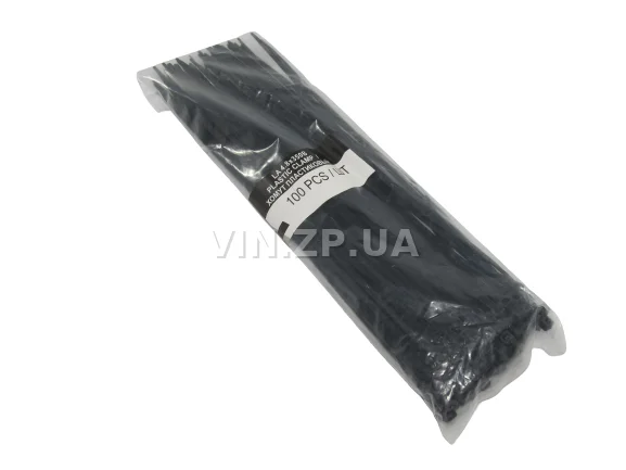 Хомут стяжка кабельная 350 х 4.8 мм чёрный LSA комплект 100шт, пластик