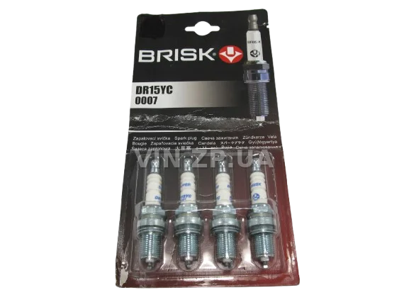 Свечи Зажигания Brisk Super 16V ВАЗ 2112 Приора Калина ГАЗ 405 406 4шт DR15YC
