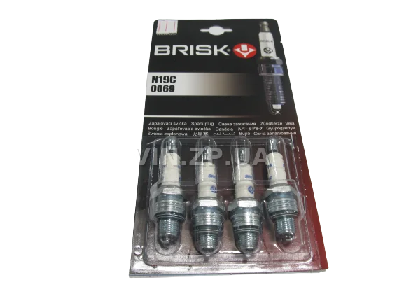Свечи Зажигания Brisk Super ГАЗ ЗИЛ-130 УАЗ 4шт N19C 0069