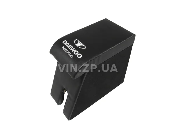 Подлокотник органайзер VRN Нексия, черный с вышивкой "Daewoo Nexia" 2