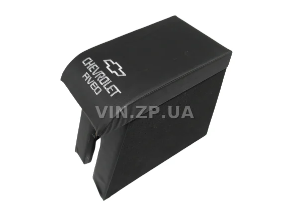 Подлокотник органайзер VRN Шевроле Авео Т 200, Т 250, черный с вышивкой "Chevrolet Aveo"