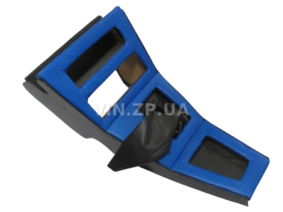 Консоль КПП ВАЗ 2101, 2102, с полкой тоннеля и чехлом для ручки КПП, сине-чёрная АВТОПЛАСТ