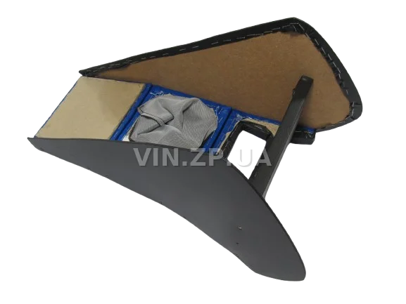 Консоль КПП ВАЗ 2103, 2106, с полкой тоннеля и чехлом для ручки КПП, сине-чёрная АВТОПЛАСТ 3