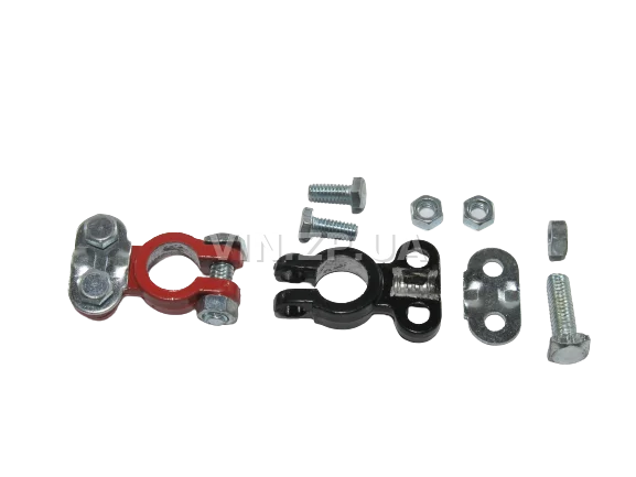 Клеммы аккумулятора СтартВольт легковые авто, свинец, комплект 2шт 4