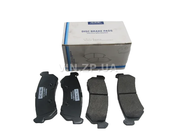 Колодки тормозные задние CRB Лачетти 1.6, 1.8 седан, хэтчбек, до 2007г включительно, комплект 4шт, 96405131