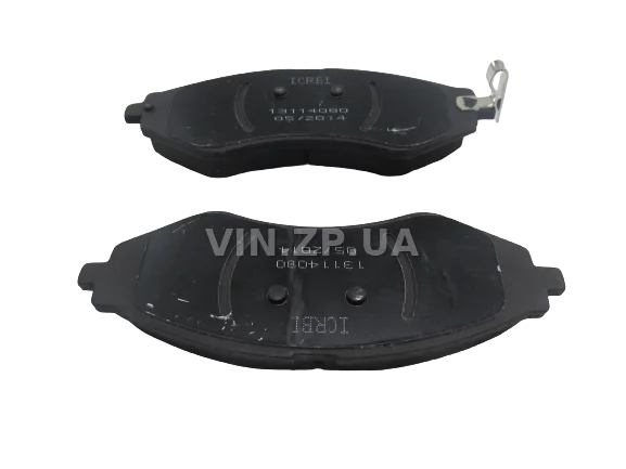 Колодки тормозные передние CRB Лачетти 1.6, 1.8, R14", комплект 4шт, 96405129 2