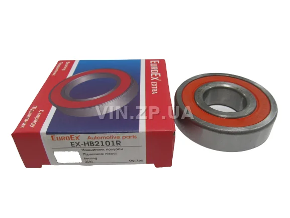 Подшипник полуоси EuroEx ВАЗ 2101, 2102, 2103, 2104, 2105, 2106, 2107, Москвич 412, 2140, 6306 2RS