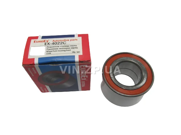 Подшипник ступицы передней EuroEx ВАЗ 2108, 2109, 21099, 2110, 2111, 2112, 2113, 2114, 2115, Таврия 1102, 1103, 1105, Ланос, задней 2141, 256907