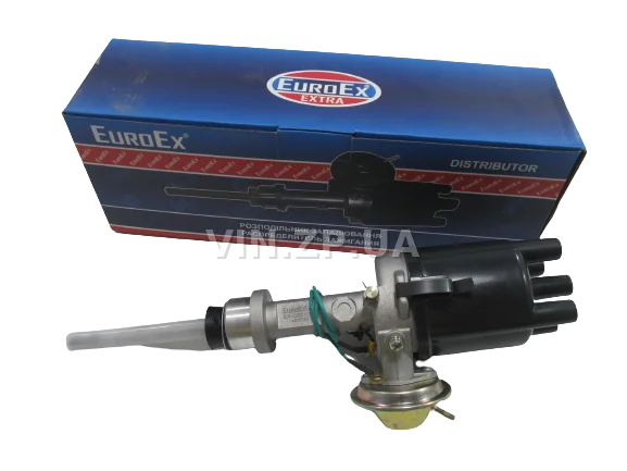 Распределитель зажигания трамблер EuroEx ВАЗ 2103, 2106, 2107, 2121, 21213, контактный, длинный шток, двиг 1.5-1.6л, 30.3706