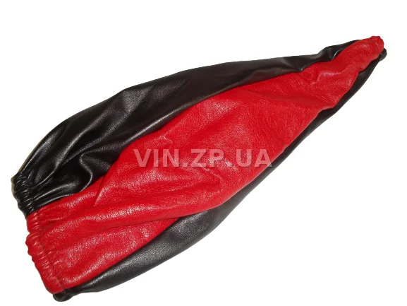 Чехол ручки КПП VRN ВАЗ 2101, 2102, 2103, 2104,  2105, 2106, 2107 черно-красный эко-кожа