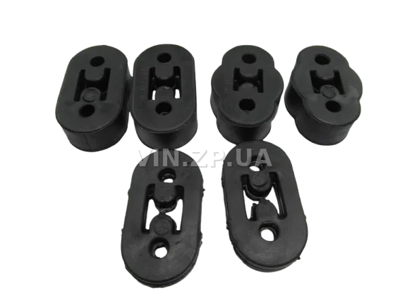 Подушка глушителя Ланос, Сенс АвтоЗАЗДеталь полный комплект 6шт. резина