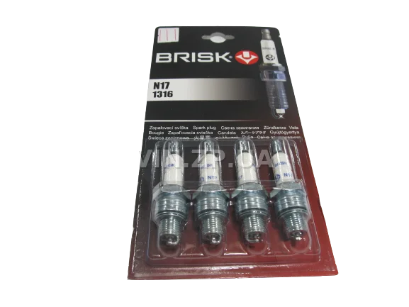 Свечи Зажигания Brisk Classic ГАЗ 402 дв УАЗ ЗИЛ резьба 12.7мм 4шт N17