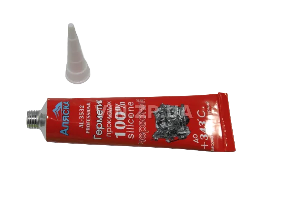 Герметик силиконовый 32гр АЛЯСКА красный 5
