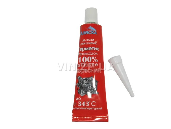 Герметик силиконовый 32гр АЛЯСКА красный 1