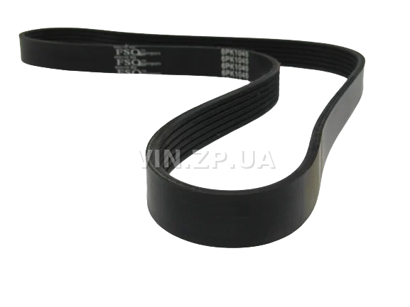 Ремень генератора FSO Сенс 1,4 дв. МеМЗ-317, с ГУРом и кондиционером, ручейковый, 1045мм 3