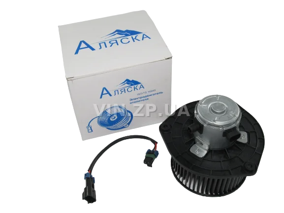 Вентилятор печки ВАЗ 2110-2112, 2170-2172, 2123, 1118 АЛЯСКА с мотором в сб, нов. образца-с проводом