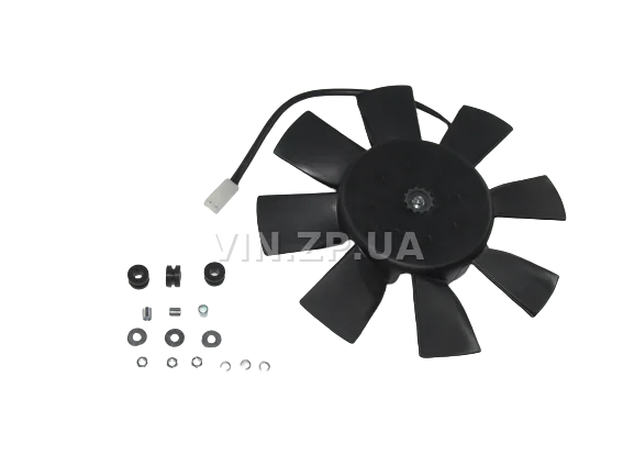 Вентилятор охлаждения ВАЗ 2103-2107, 2108-21099, 2115, 2110, ЗАЗ 1102 АЛЯСКА с крыльчаткой и мотором 2