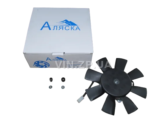 Вентилятор охлаждения ВАЗ 2103-2107, 2108-21099, 2115, 2110, ЗАЗ 1102 АЛЯСКА с крыльчаткой и мотором