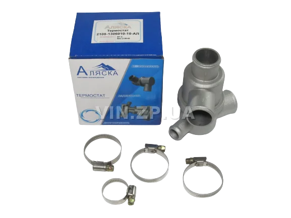 Термостат Аляска ВАЗ 2108 2109 21099 85°C с хомутами 2108-1306010