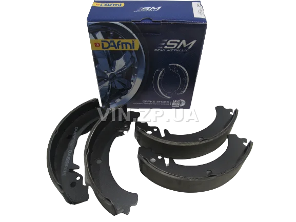 Задние тормозные колодки DAfmi ВАЗ 2101, 2104, 2105, 2107, 2121, 21213, 21214, 2131, 2123,  к-кт 4 штуки, серия Semi Metallic