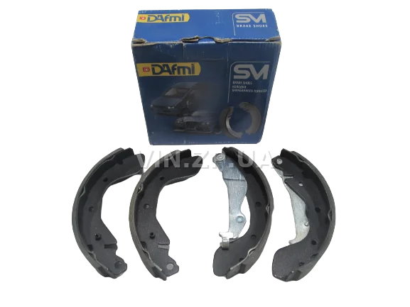Задние тормозные колодки DAfmi Авео, Вида, к-кт 4 штуки, серия Semi Metallic, OEM 96473229