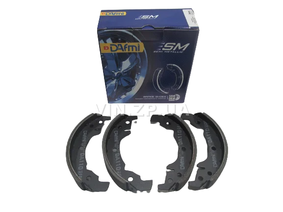 Задние тормозные колодки DAfmi Таврия 1102, 1103, 1105, к-кт 4 штуки, серия Semi Metallic