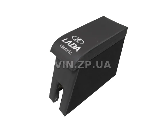 Подлокотник органайзер VRN ВАЗ 2104, 2105, 2107, черно-серый с вышивкой "Lada Classic" 2