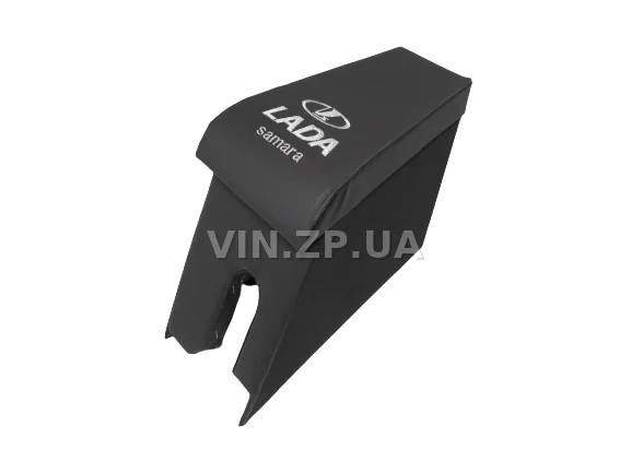 Подлокотник органайзер VRN ВАЗ 2108, 2109, черно-серий с вышивкой "LADA Samara" 2