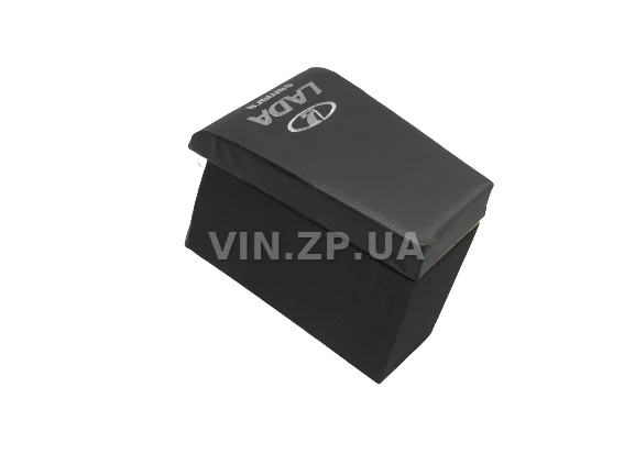 Подлокотник органайзер VRN ВАЗ 2108, 2109, черно-серий с вышивкой "LADA Samara" 4