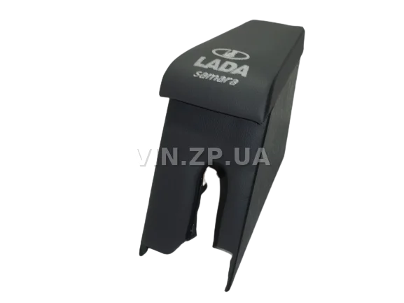 Подлокотник органайзер VRN ВАЗ 2108, 2109, черно-серий с вышивкой "LADA Samara"