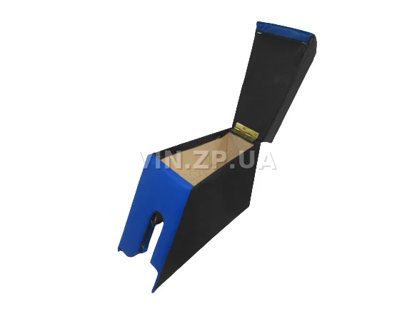 Подлокотник органайзер VRN ВАЗ 2108, 2109, черно-синий с вышивкой "LADA Samara" 3