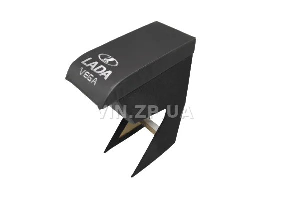 Подлокотник органайзер VRN ВАЗ 2110, 2111, 2112, черно-серий с вышивкой "LADA VEGA" 2