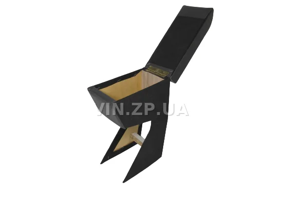 Подлокотник органайзер VRN ВАЗ 2110, 2111, 2112, черно-серий с вышивкой "LADA VEGA" 3