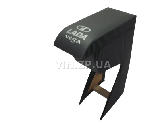 Подлокотник органайзер VRN ВАЗ 2110, 2111, 2112, черно-серий с вышивкой "LADA VEGA"