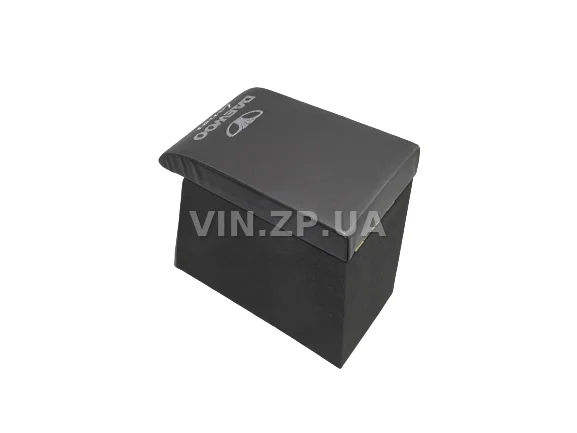 Подлокотник органайзер VRN Ланос, Сенс, черно-серый с вышивкой "Daewoo Lanos" 4