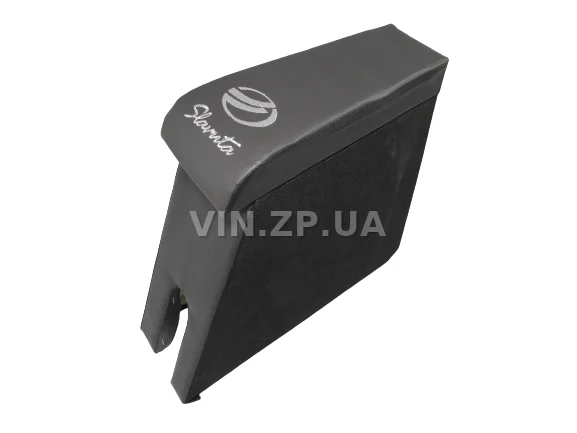 Подлокотник органайзер VRN ЗАЗ 1103 Славута, черно-серый с вышивкой "Slavuta " 2