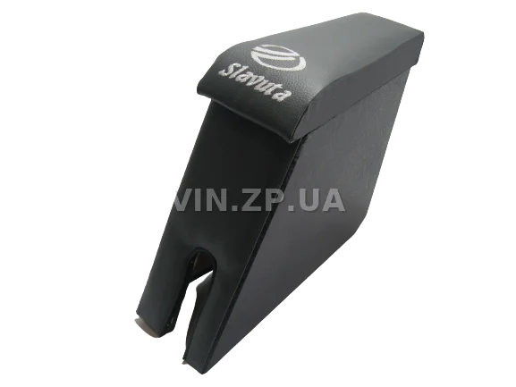 Подлокотник органайзер VRN ЗАЗ 1103 Славута, черно-серый с вышивкой "Slavuta "